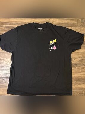 Miken ‘Day Dreaming’ Graphic Short Sleeve Black T-shirt Size 2XL